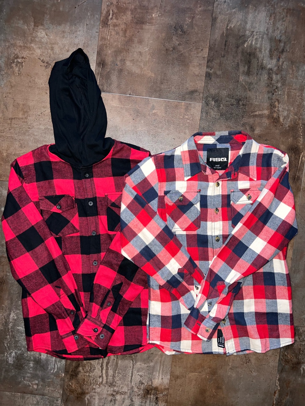 Kid Boys Flannel Shirt Bundle Size Small/ Medium